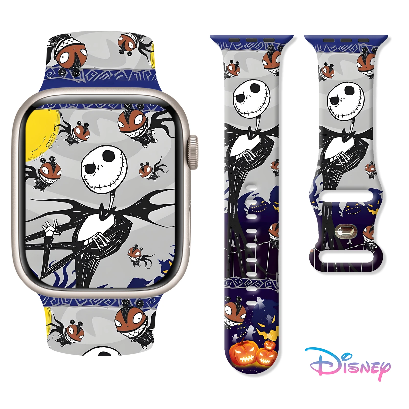 Disney Nightmare Before Christmas Strap for Apple Watch 11 10 9 Silicone Band Replaceable Bracelet for iWatch 46/44/42/41mm 
Disney Nightmare Before Christmas Strap for Apple Watch 11 10 9 Silicone Band Replaceable Bracelet for iWatch 46/44/42/41mm