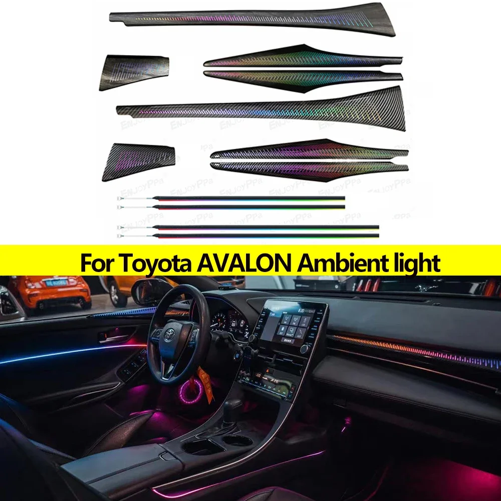 Цветная панель Inter из углеродного волокна для Toyota AVALON 2019-2022, окружающий свет, светодиодный декоративный светильник, симфония с текстурной крышкой
Цветная панель Inter из углеродного волокна для Toyota AVALON 2019-2022, окружающий свет, светодиодный декоративный светильник, симфония с текстурной крышкой