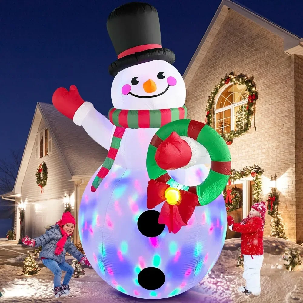 8FT Christmas Inflatables Outdoor Decorations, Inflatable Snowman Holding Garland Blow Up Yard Decoration Build-in Rotating
8FT Christmas Inflatables Outdoor Decorations, Inflatable Snowman Holding Garland Blow Up Yard Decoration Build-in Rotating