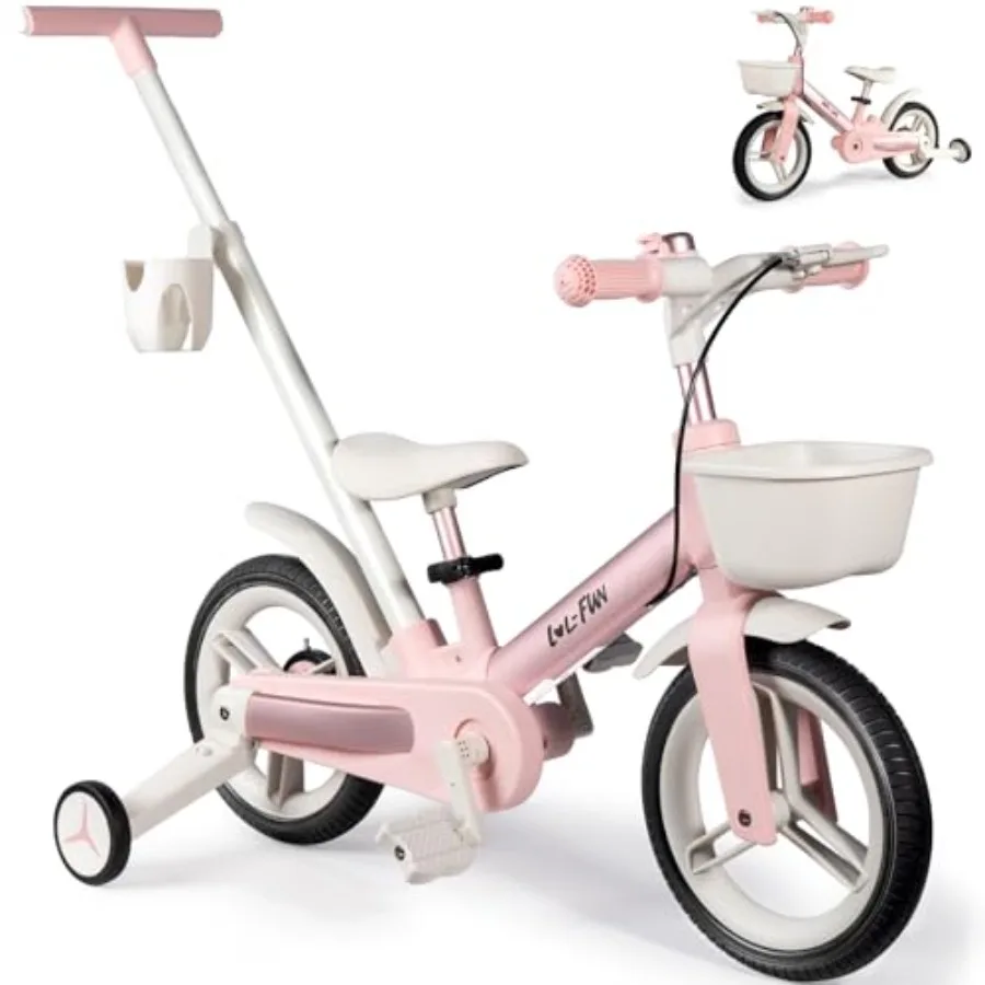 Toddler Bike with Training Wheels for 1-3, 6 in 1 Balance Bike for Toddlers 2-4 with Pedals, Brake and Baskets, 12" Baby Push T
Toddler Bike with Training Wheels for 1-3, 6 in 1 Balance Bike for Toddlers 2-4 with Pedals, Brake and Baskets, 12" Baby Push T