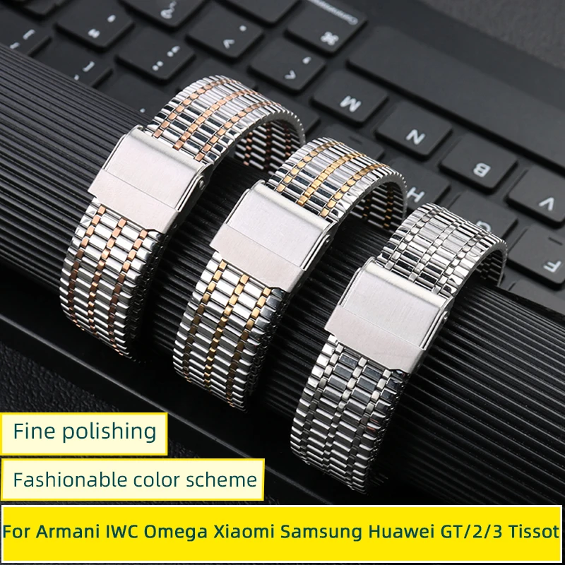 Men's Milan Mesh Strap For Armani IWC Omega Xiaomi Samsung Huawei GT/2/3 Tissot Metal Steel Strap Color Block WatchChain 20/22mm
Men's Milan Mesh Strap For Armani IWC Omega Xiaomi Samsung Huawei GT/2/3 Tissot Metal Steel Strap Color Block WatchChain 20/22mm