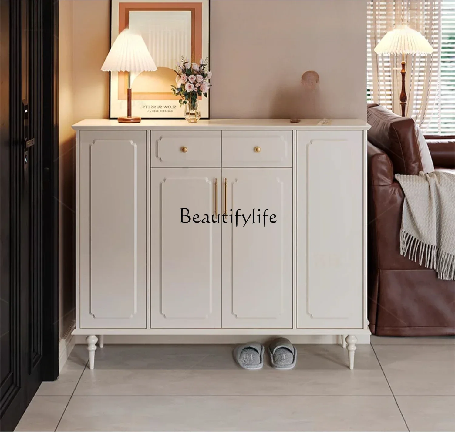 LAmerican retro shoe cabinet household large capacity multi-layer large indoor entry
LAmerican retro shoe cabinet household large capacity multi-layer large indoor entry