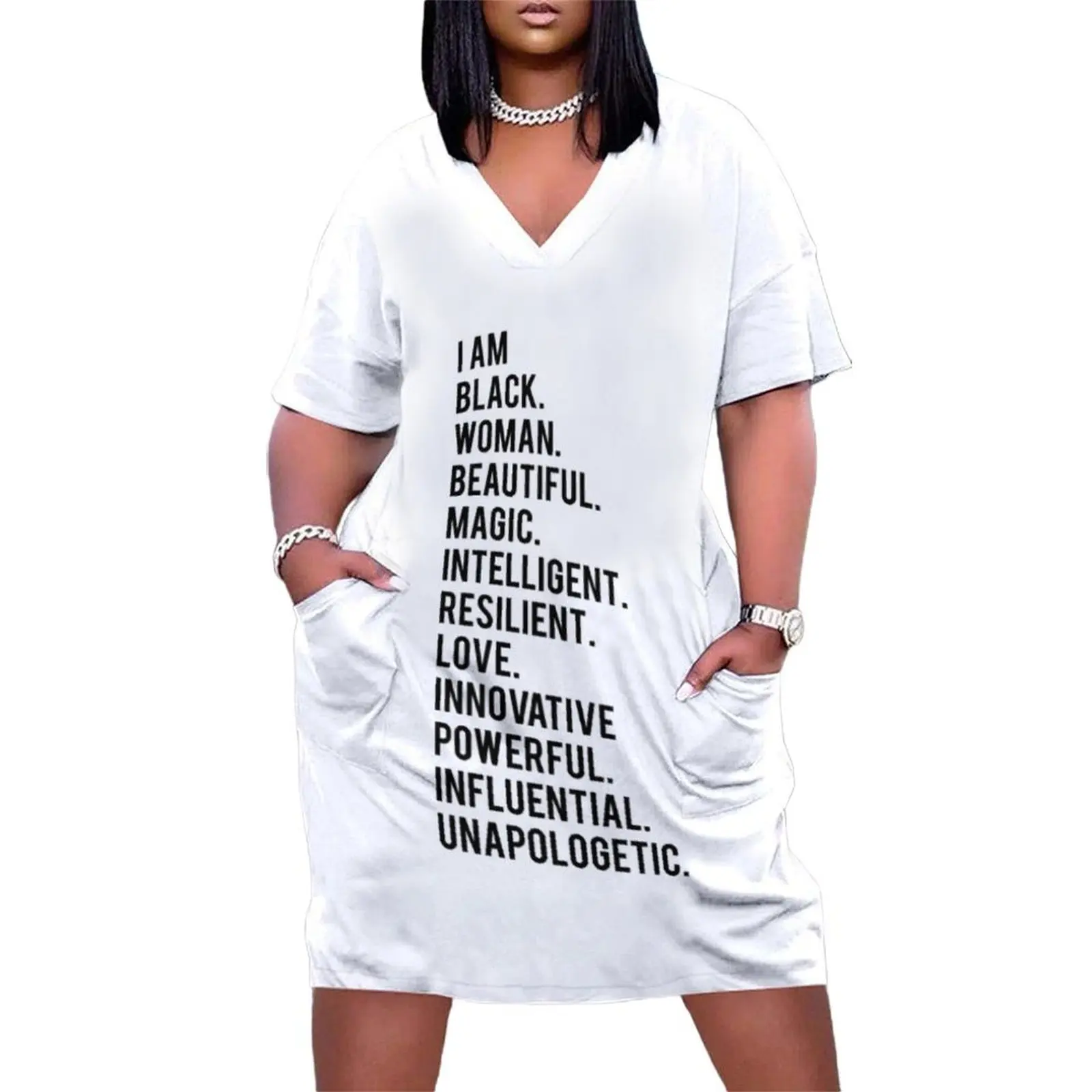 I Am Black Woman | African American | Black Lives Loose Pocket Dress women clothing 2025 new arrivals Dance dresses Evening gown
I Am Black Woman | African American | Black Lives Loose Pocket Dress women clothing 2025 new arrivals Dance dresses Evening gown
