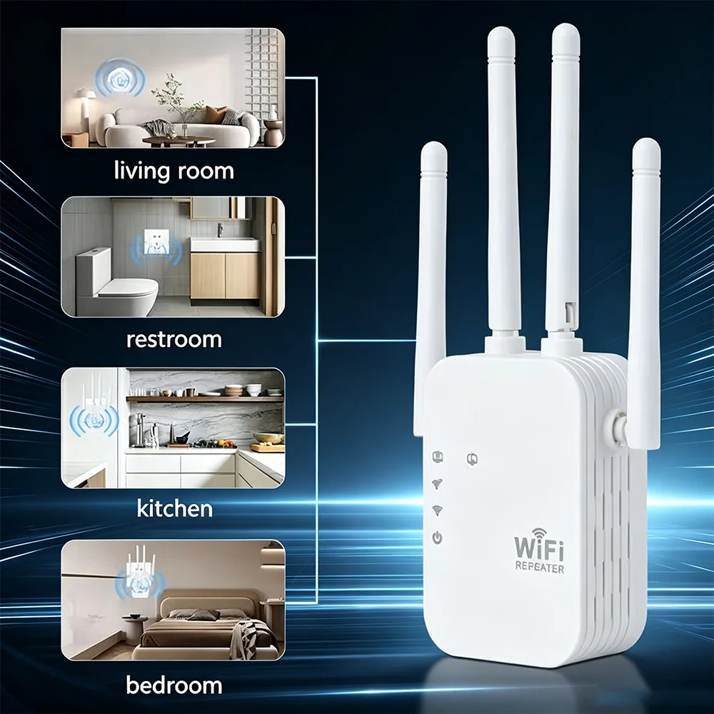 1Pcs 5G/2.4G Signal Router 300Mbps Wireless WiFi Repeater 802.11N Long Range Wireless WiFi Extender Amplifier WIFI Booster
1Pcs 5G/2.4G Signal Router 300Mbps Wireless WiFi Repeater 802.11N Long Range Wireless WiFi Extender Amplifier WIFI Booster
