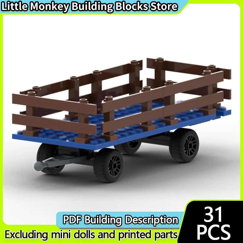 Модель городской автомобиль MOC, строительные кирпичи, прицеп с двойной осью для синего трактора, модульная технология, детские праздничные подарки, сборные игрушки
Модель городской автомобиль MOC, строительные кирпичи, прицеп с двойной осью для синего трактора, модульная технология, детские праздничные подарки, сборные игрушки