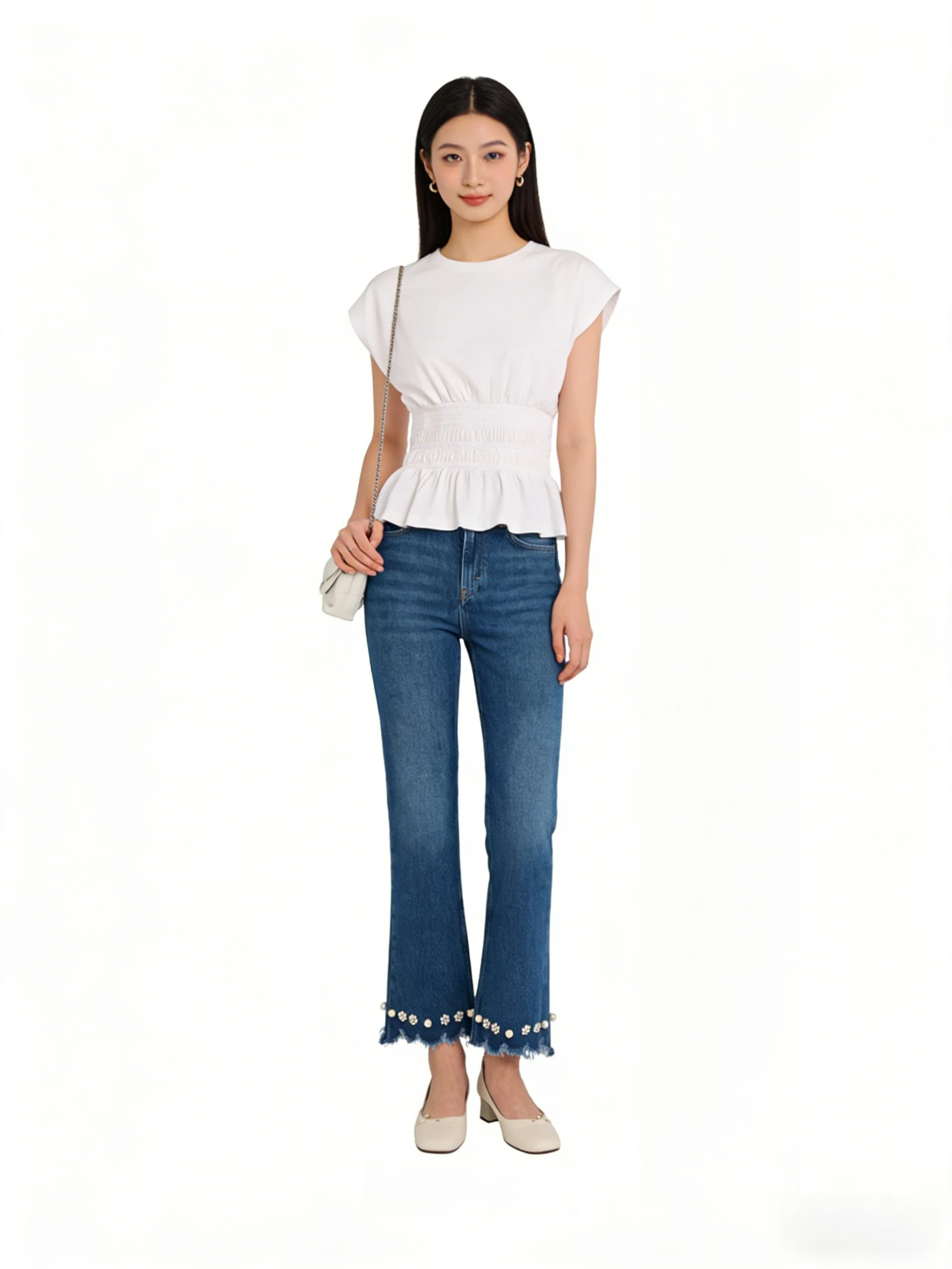 Summer Loose Fit Pure Cotton Women's T-Shirt Casual Basic Style Short Sleeve round Neck Top in Korean Fashion Color
Summer Loose Fit Pure Cotton Women's T-Shirt Casual Basic Style Short Sleeve round Neck Top in Korean Fashion Color