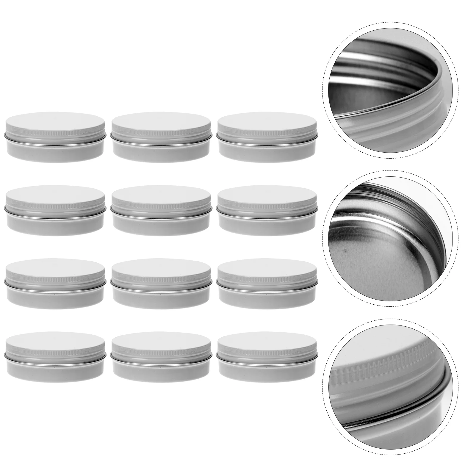 20 Pcs Aluminum Box Cream Jar for Refillable Round Container Candy 83x83cm Storage White Cosmetics Travel
20 Pcs Aluminum Box Cream Jar for Refillable Round Container Candy 83x83cm Storage White Cosmetics Travel