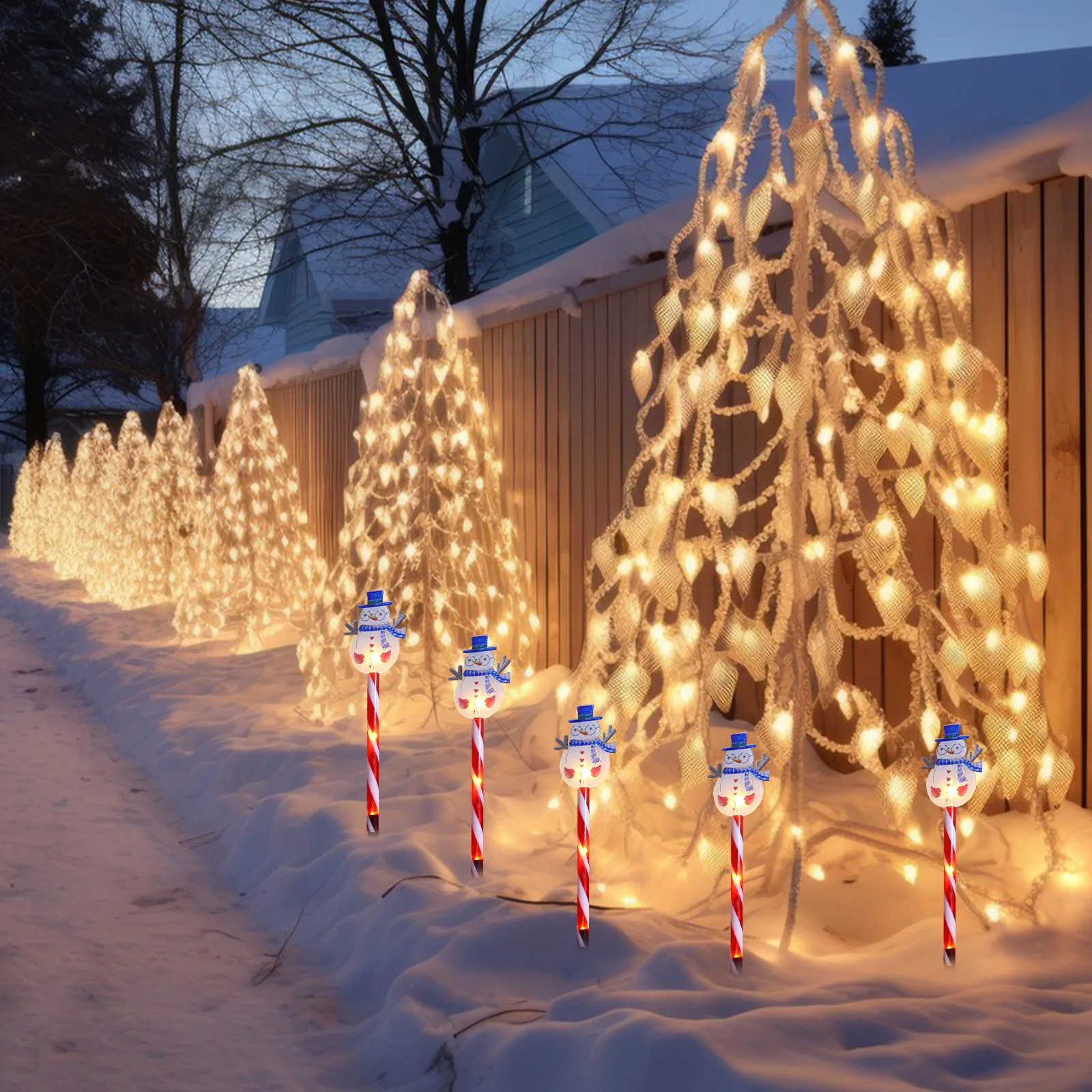 1Set Christmas Garden Stake Light LED Outdoor Pathway Lights Rainproof Festive Lawn Lamp for Holiday Yard Decorations
1Set Christmas Garden Stake Light LED Outdoor Pathway Lights Rainproof Festive Lawn Lamp for Holiday Yard Decorations