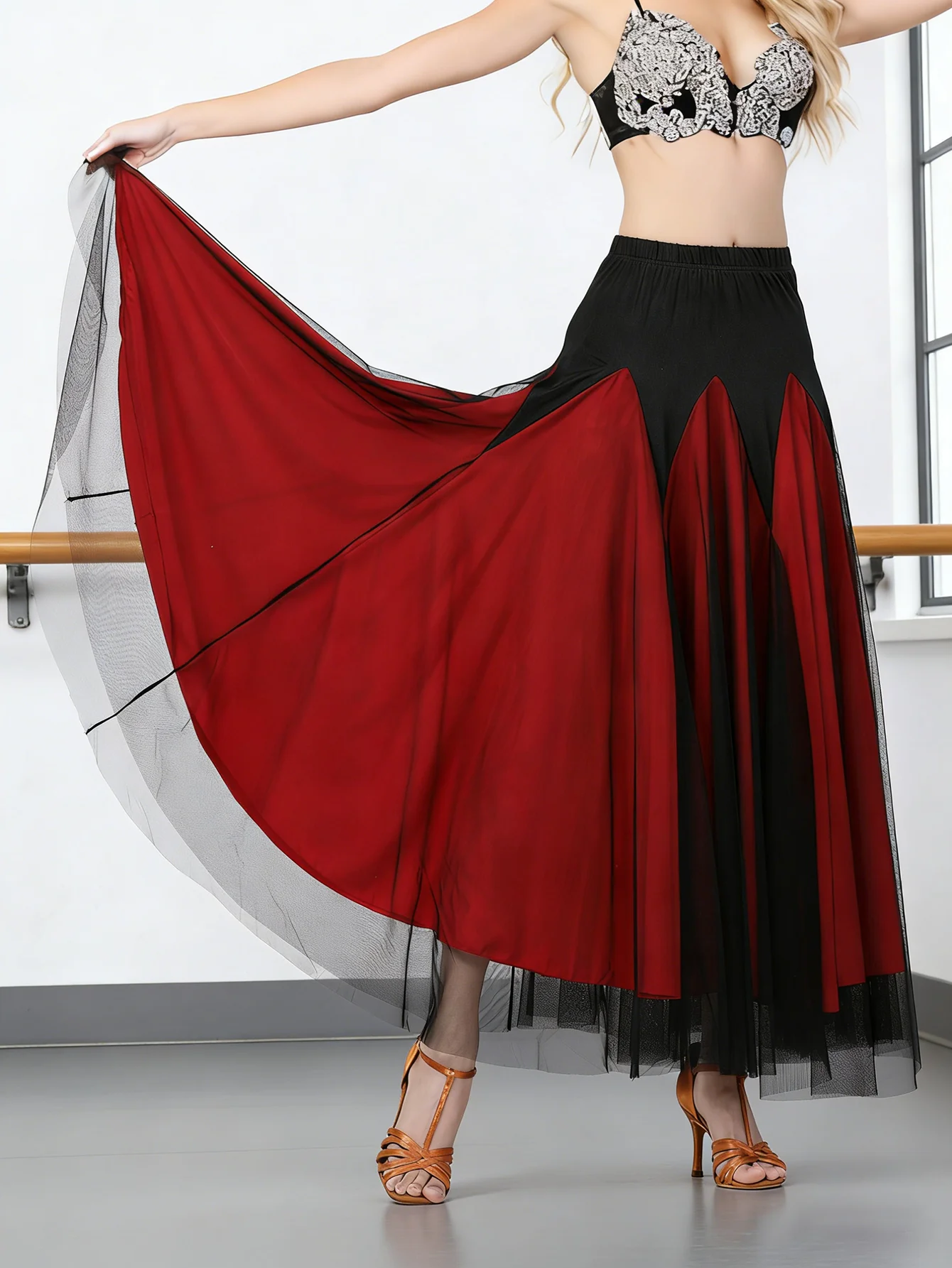 Female Ballroom Swing Skirt - Modern Dance Performance Skirt
Female Ballroom Swing Skirt - Modern Dance Performance Skirt
