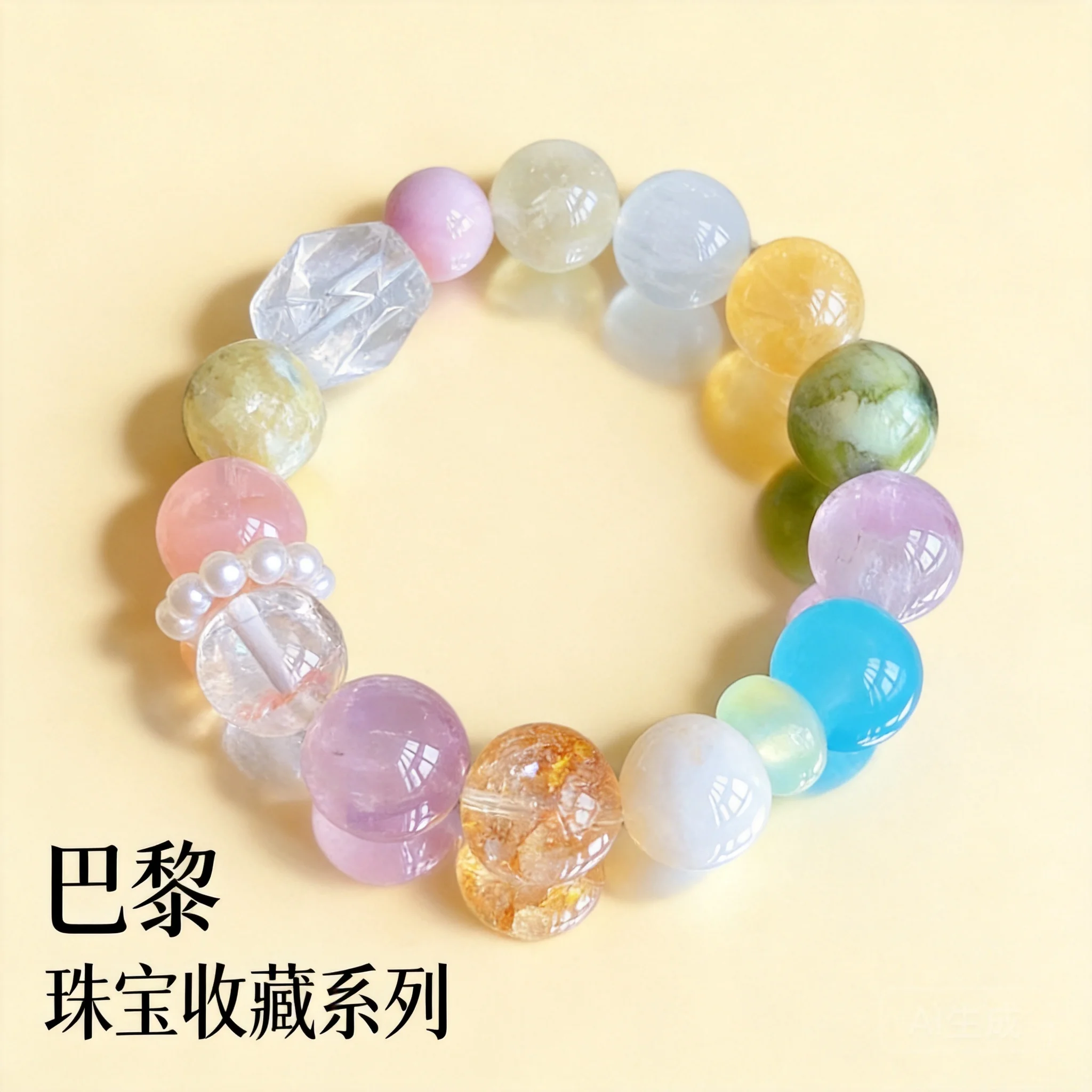Chinese Style Auspicious Lucky Mixed Crystal Bracelet 13-15mm Natural Kunzite Emerald Crystal Snowflake Quartz Wealth Blessing
Chinese Style Auspicious Lucky Mixed Crystal Bracelet 13-15mm Natural Kunzite Emerald Crystal Snowflake Quartz Wealth Blessing