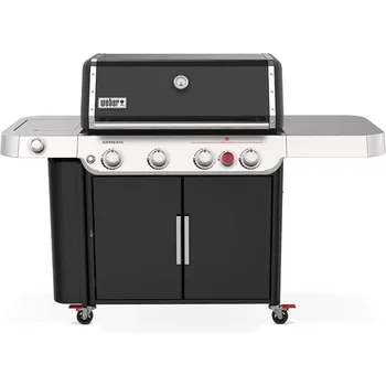 E-435 Liquid Propane Gas Grill, Black