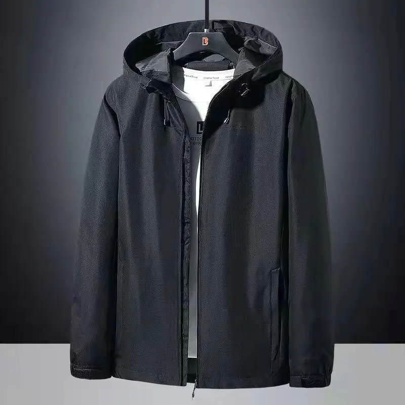 Sports jacket, spring and autumn hooded jacket, Korean version, outdoor casual loose fit, plus size, storm coat, windbreaker
Sports jacket, spring and autumn hooded jacket, Korean version, outdoor casual loose fit, plus size, storm coat, windbreaker