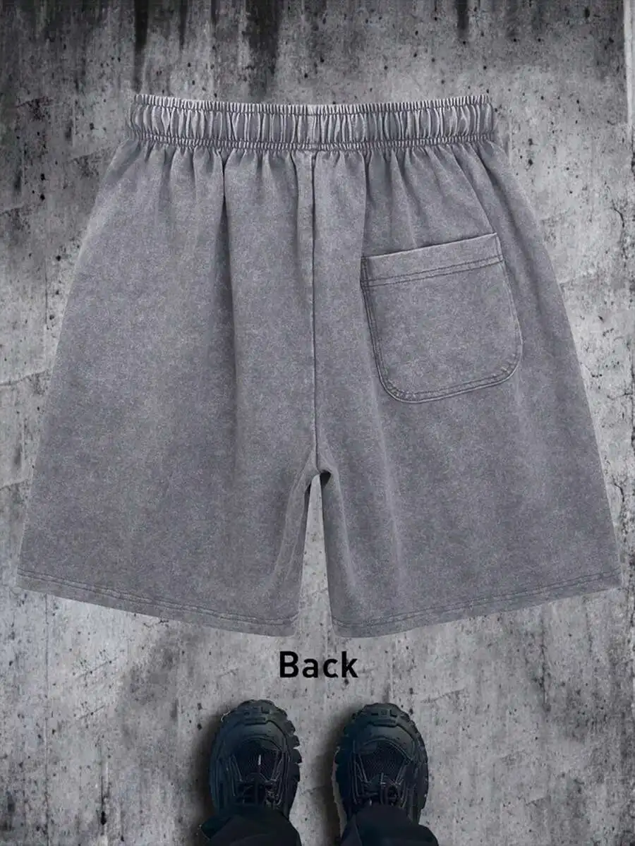 Mens Grey Washed Cotton Shorts Casual Regular Fit Elastic Waist Streetwear
Mens Grey Washed Cotton Shorts Casual Regular Fit Elastic Waist Streetwear