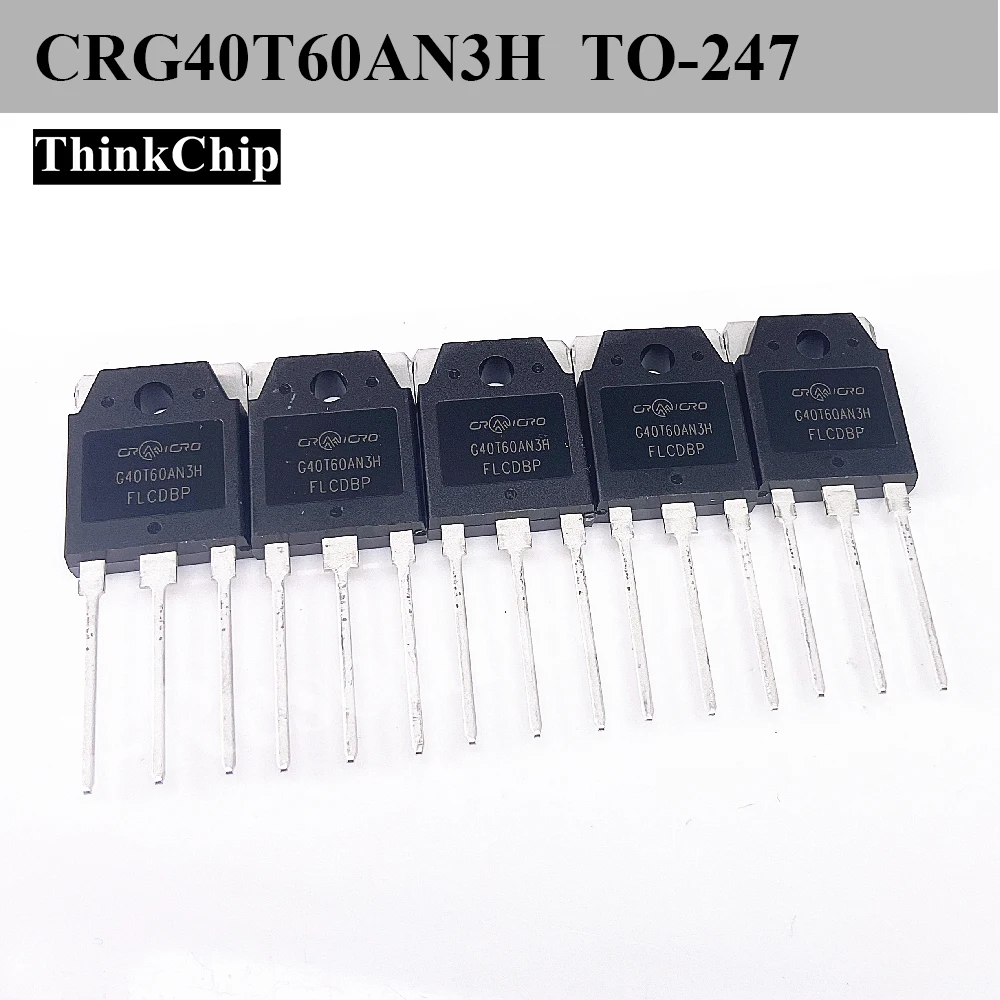 (10 pcs) CRG40T60AN3H (Marking C40T60AN3H) TO-247 N-Channel IGBT 600V 40A 280W Trench FS III
(10 pcs) CRG40T60AN3H (Marking C40T60AN3H) TO-247 N-Channel IGBT 600V 40A 280W Trench FS III