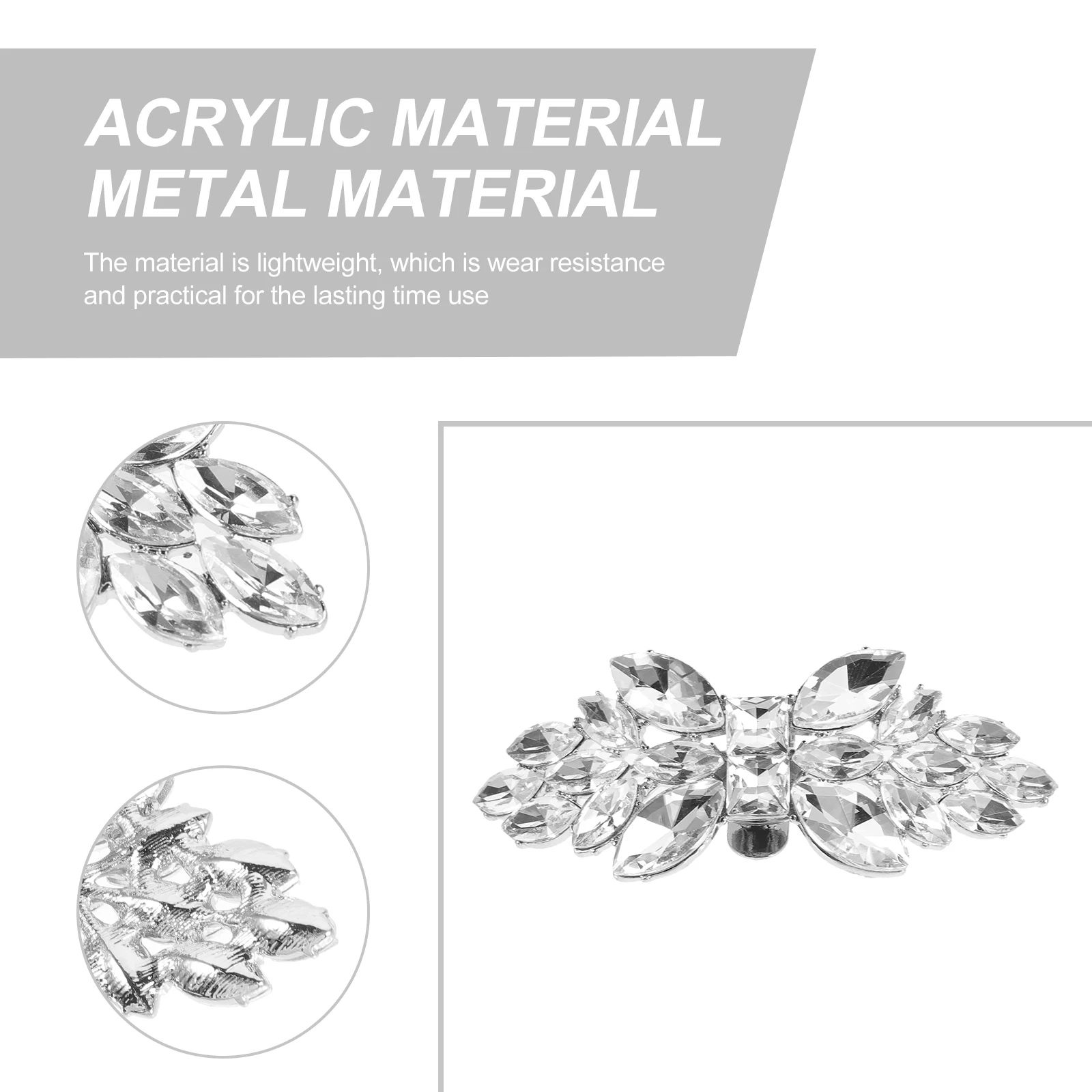 2pcs Crystal Buckle Decorations Bridal Bride Wedding Party Dainty Metal Clips Flower Shape Detachable Removable Shoe
2pcs Crystal Buckle Decorations Bridal Bride Wedding Party Dainty Metal Clips Flower Shape Detachable Removable Shoe