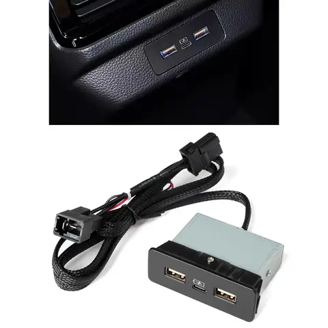 For Honda New Civic CRV Accord Car 12V/24V Car Charger PD Dual USB PD Interface Socket Phone Charge Adapt Cable