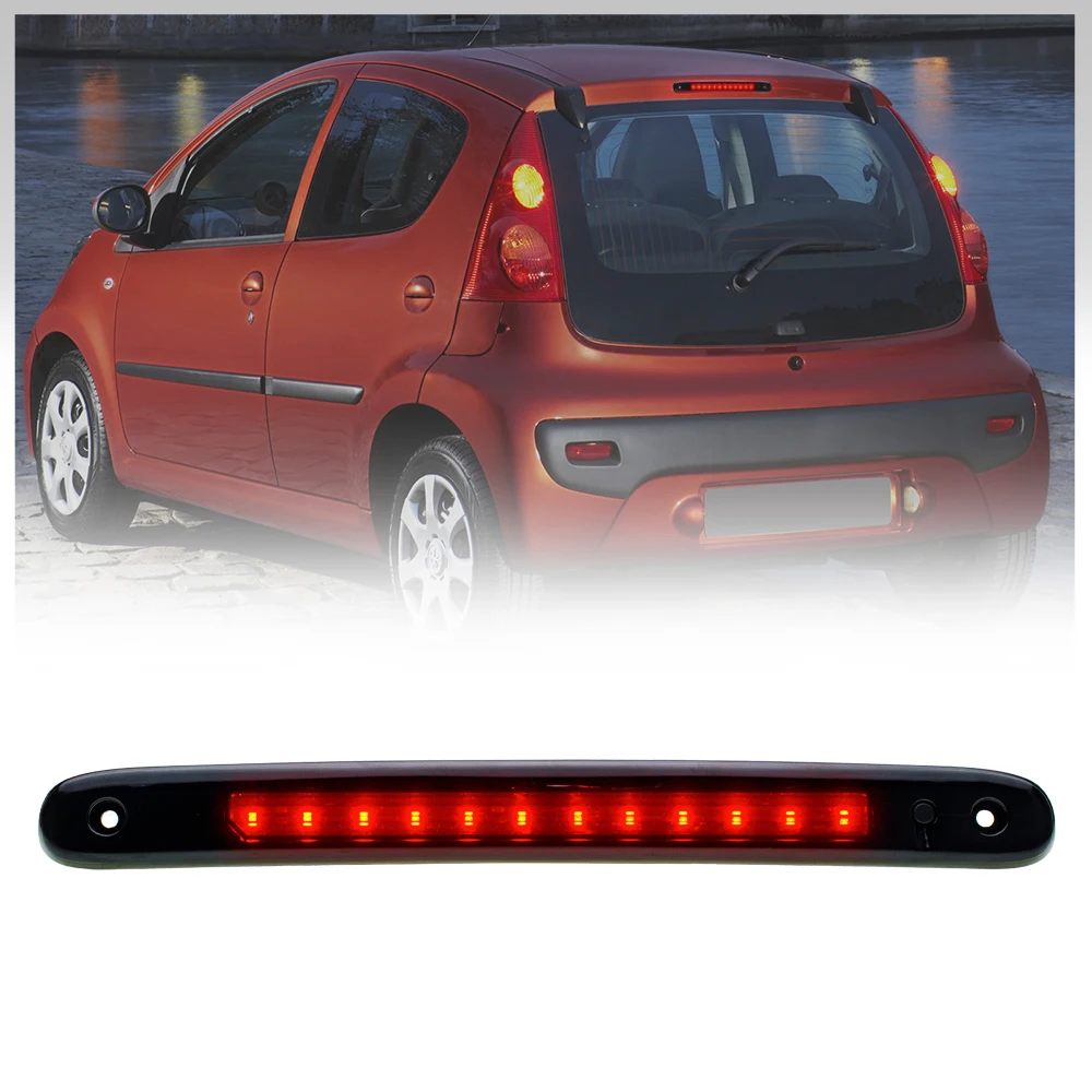 Светодиодные третьи стоп-сигналы для Peugeot 107 Citroen C1 Toyota Aygo 2005 2006 2007-2014, водонепроницаемые, 3-й стоп-сигнал с высоким креплением
Светодиодные третьи стоп-сигналы для Peugeot 107 Citroen C1 Toyota Aygo 2005 2006 2007-2014, водонепроницаемые, 3-й стоп-сигнал с высоким креплением