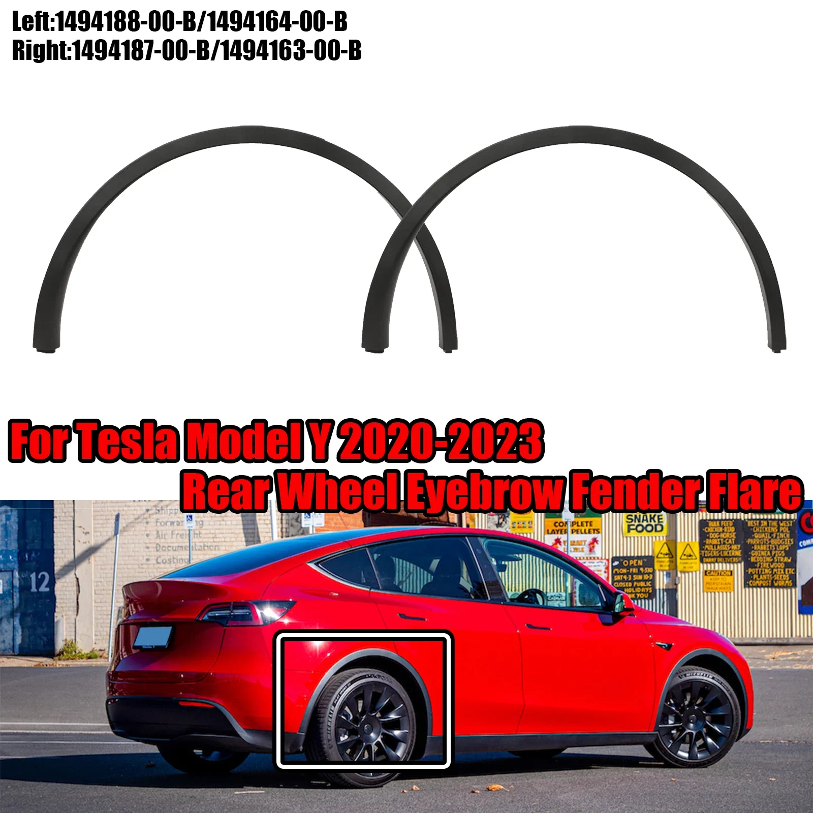 Крыло для бровей заднего колеса для Tesla Model Y 2020-2023 гг., молдинг крыла, черный ABS 1494188 1494164 1494187 1494163
Крыло для бровей заднего колеса для Tesla Model Y 2020-2023 гг., молдинг крыла, черный ABS 1494188 1494164 1494187 1494163