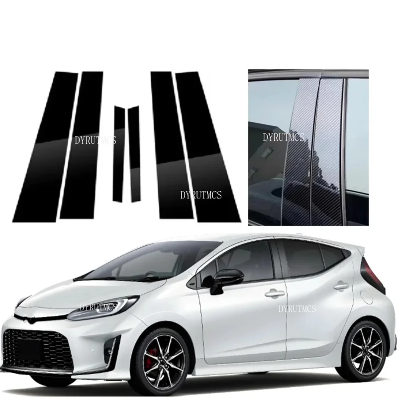 6pcs Glossy Black Carbon Fiber Window Door Deal B C Pillar Post Cover Sticker Fit For Toyota Aqua XP210 2021-2025
6pcs Glossy Black Carbon Fiber Window Door Deal B C Pillar Post Cover Sticker Fit For Toyota Aqua XP210 2021-2025