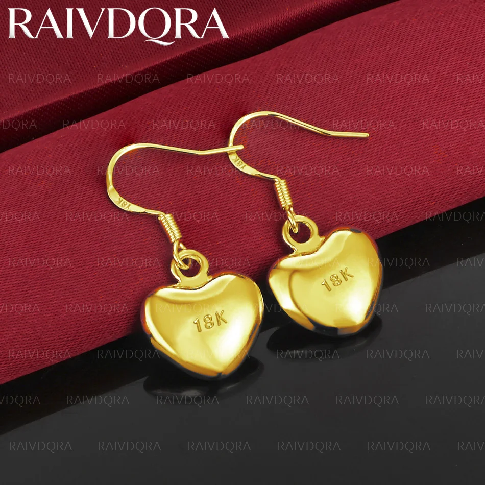 18K Gold Plated Heart Drop Earrings For Women Fashion Jewelry Charm Wedding Engagement Anniversary Accessories
18K Gold Plated Heart Drop Earrings For Women Fashion Jewelry Charm Wedding Engagement Anniversary Accessories