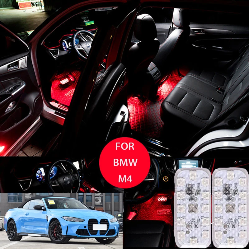 FOR Bmw-m4 LED Car Interior Ambient Foot Light Atmosphere Decorative Lamps Party decoration lights Neon strips
FOR Bmw-m4 LED Car Interior Ambient Foot Light Atmosphere Decorative Lamps Party decoration lights Neon strips