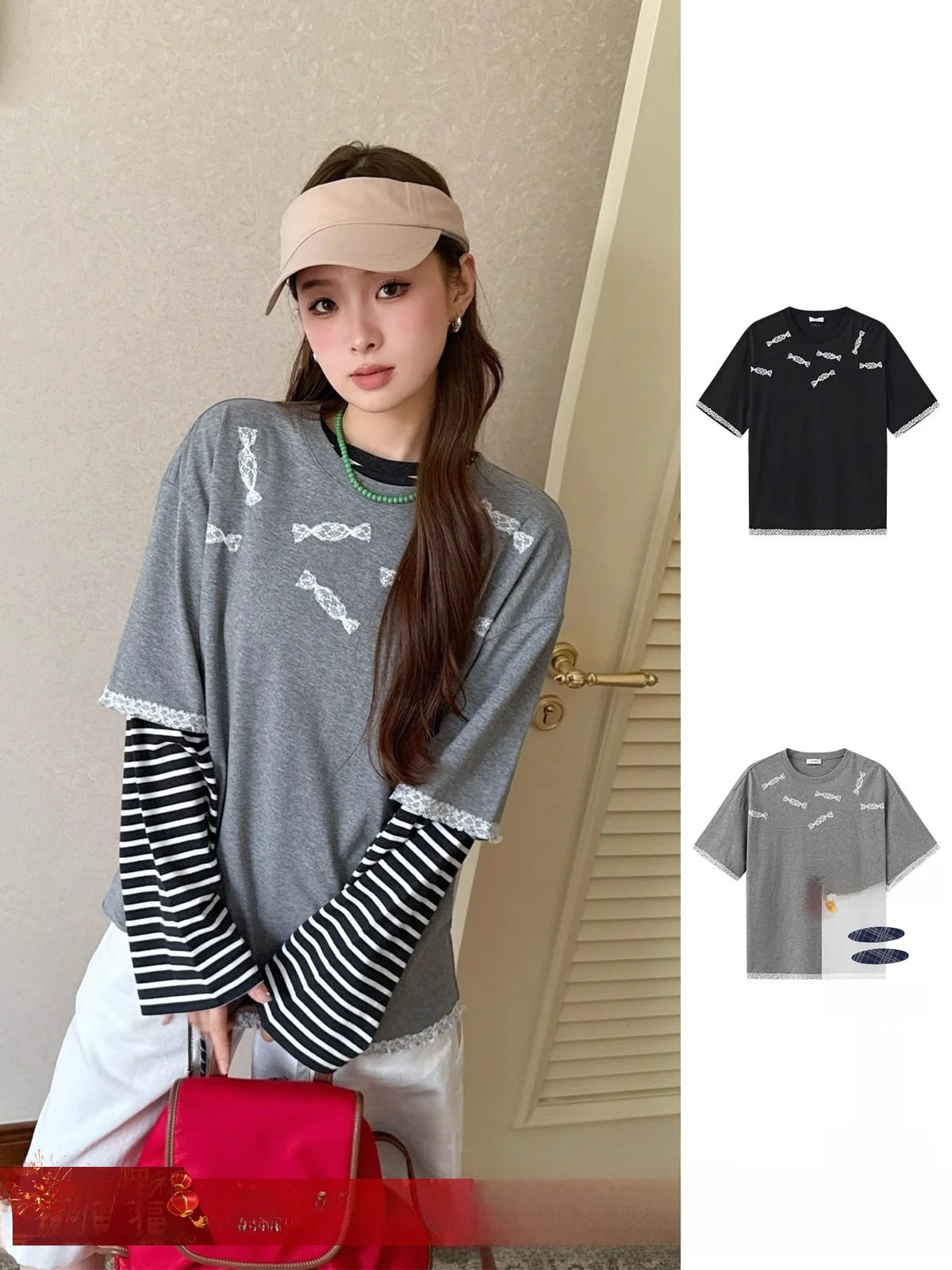 8ON8 Brand Lace Patchwork Casual ort Sve T-irt DEARSOCUTE Buy Hand Store Simple Commute Sle Loose Fit Cotton
8ON8 Brand Lace Patchwork Casual ort Sve T-irt DEARSOCUTE Buy Hand Store Simple Commute Sle Loose Fit Cotton