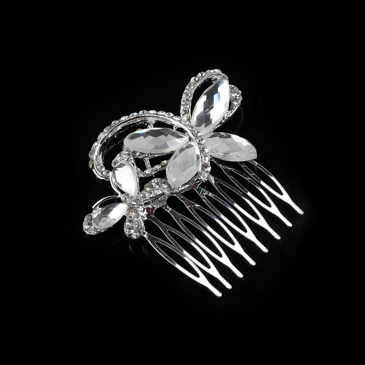 Fashionable Silver Rhinestone Hair Comb Easy Fit for Different Hairstyles 7x7cm Bridal Hair Comb Women Hairpin
Fashionable Silver Rhinestone Hair Comb Easy Fit for Different Hairstyles 7x7cm Bridal Hair Comb Women Hairpin