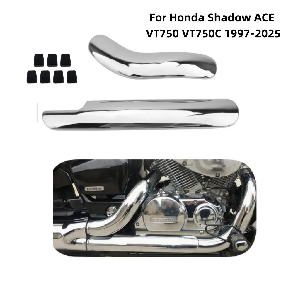 Motorcycle Curved Chrome Exhaust Heat Shield Leg Protector Cover For Honda Shadow ACE VT400 VT750 1997-2025
Motorcycle Curved Chrome Exhaust Heat Shield Leg Protector Cover For Honda Shadow ACE VT400 VT750 1997-2025