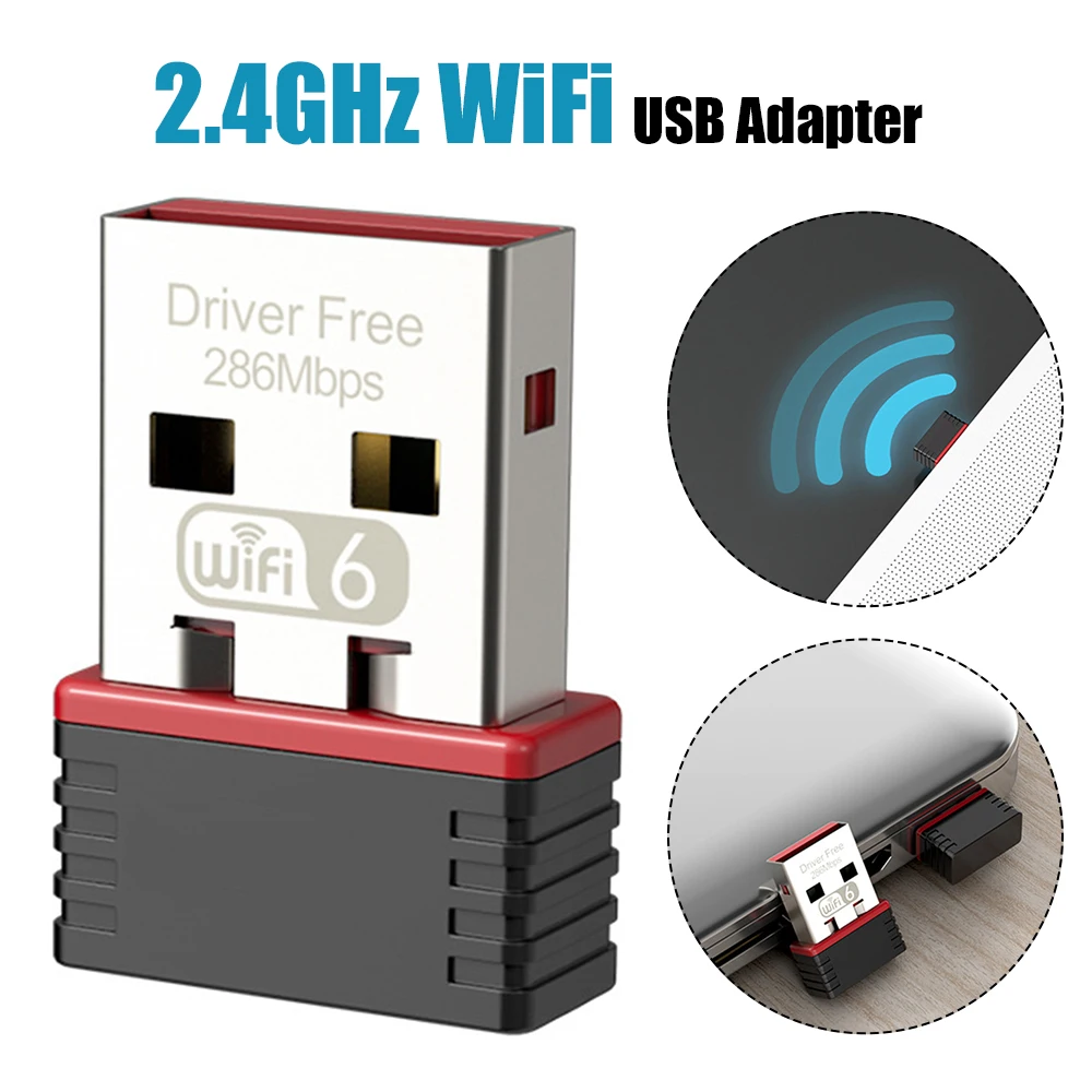 286Mbps Wireless Network Adapter AX Protocol Driver Free USB WiFi Adapter Network Card 2.4GHz Plug Play for Desktop Computer
286Mbps Wireless Network Adapter AX Protocol Driver Free USB WiFi Adapter Network Card 2.4GHz Plug Play for Desktop Computer