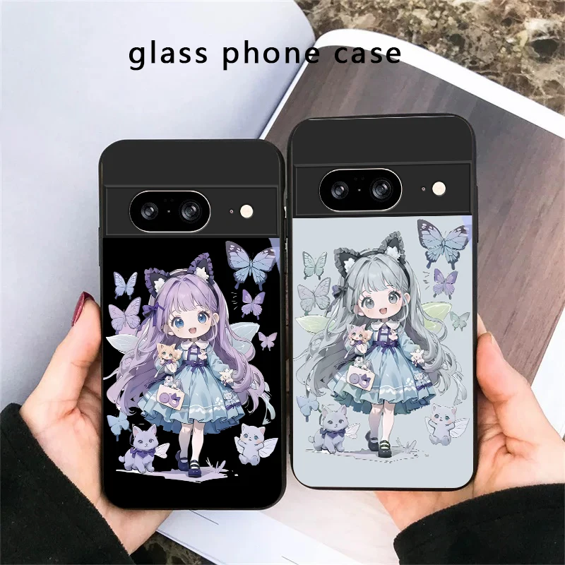 Q-version Blue Butterfly For Google Pixel 8 7 9 10 Pixel 10 Pro XL Pixel 9 Pro XL Pixel 8a 7a Pixel 7 Pro Black Glass Phone Case
Q-version Blue Butterfly For Google Pixel 8 7 9 10 Pixel 10 Pro XL Pixel 9 Pro XL Pixel 8a 7a Pixel 7 Pro Black Glass Phone Case