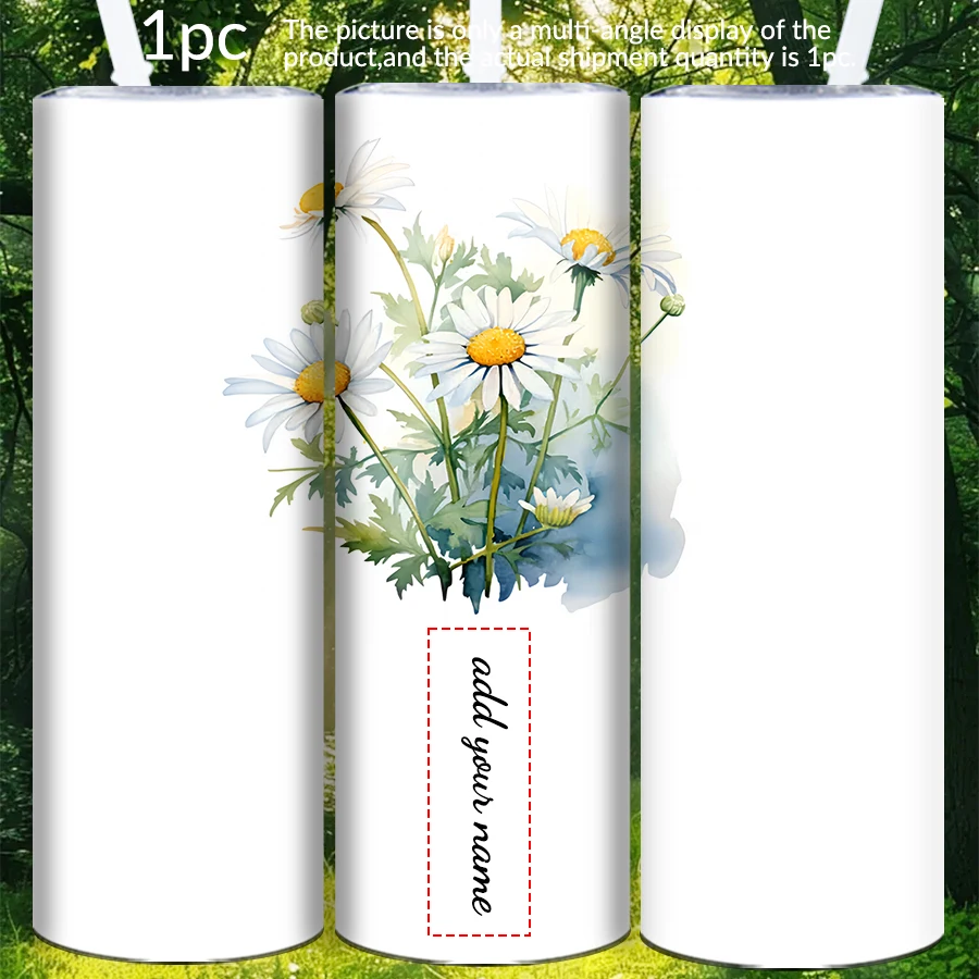 1pc Customized Name 20oz Stainless Steel Water Bottle With Straw Lid Vacuum Insulated Travel Mug Print Flower Art Gifts for Her
1pc Customized Name 20oz Stainless Steel Water Bottle With Straw Lid Vacuum Insulated Travel Mug Print Flower Art Gifts for Her