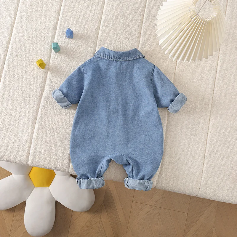 Newborn Baby Denim Jumpsuit Cartoon Puppy Long Sleeve Romper for Outdoor Spring Infant Boys Daily Outdoor Clothes
Newborn Baby Denim Jumpsuit Cartoon Puppy Long Sleeve Romper for Outdoor Spring Infant Boys Daily Outdoor Clothes