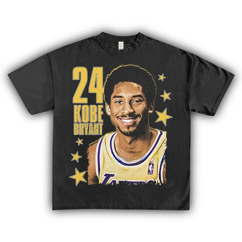 Homage Kobe Limited Edition American Retro Distred Character Print Heavy Weight ort Sve T-irt Youth ular Loose Fit
Homage Kobe Limited Edition American Retro Distred Character Print Heavy Weight ort Sve T-irt Youth ular Loose Fit