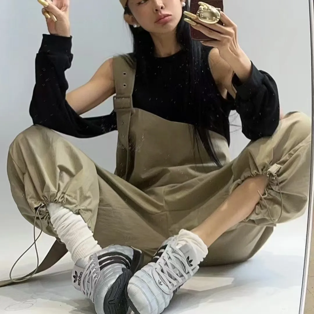 Khaki Workwear Overalls Women's Small Size Summer New Design High Waist Jumpsuit Casual Pants High Waist Straight Leg Cotton
Khaki Workwear Overalls Women's Small Size Summer New Design High Waist Jumpsuit Casual Pants High Waist Straight Leg Cotton