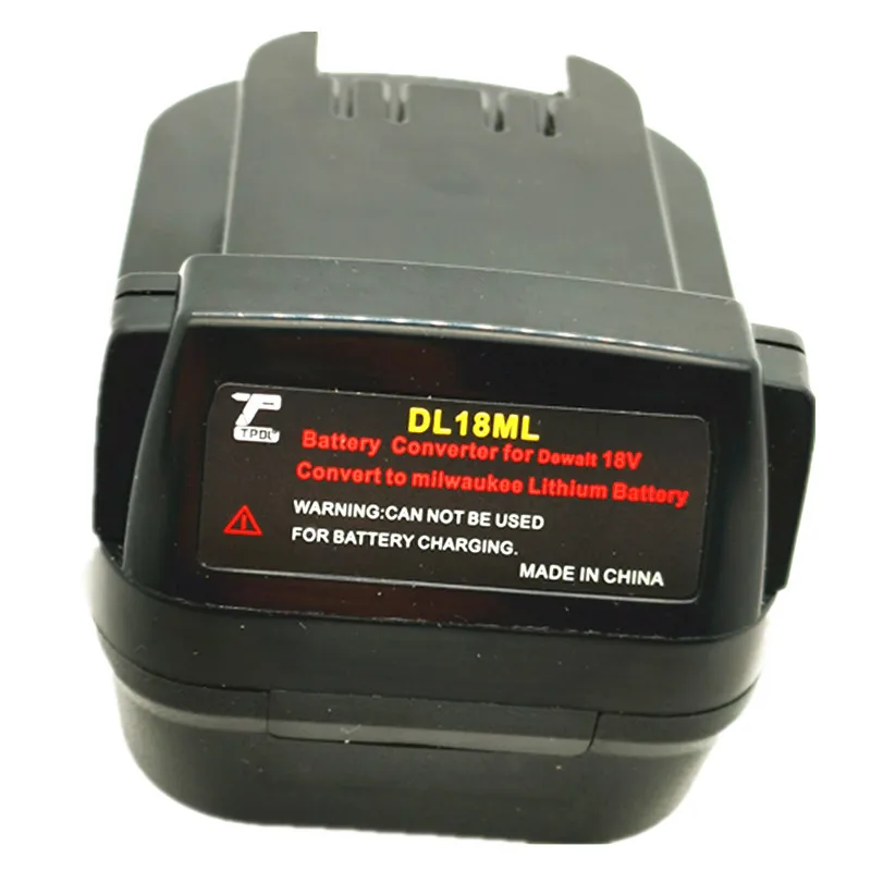 DL18ML Battery Converter Adapter For Milwaukee 18V Li-Ion Battery 48-11-1815 M18B2 M18B4 M18BX 18V/20V Lithium tools
DL18ML Battery Converter Adapter For Milwaukee 18V Li-Ion Battery 48-11-1815 M18B2 M18B4 M18BX 18V/20V Lithium tools