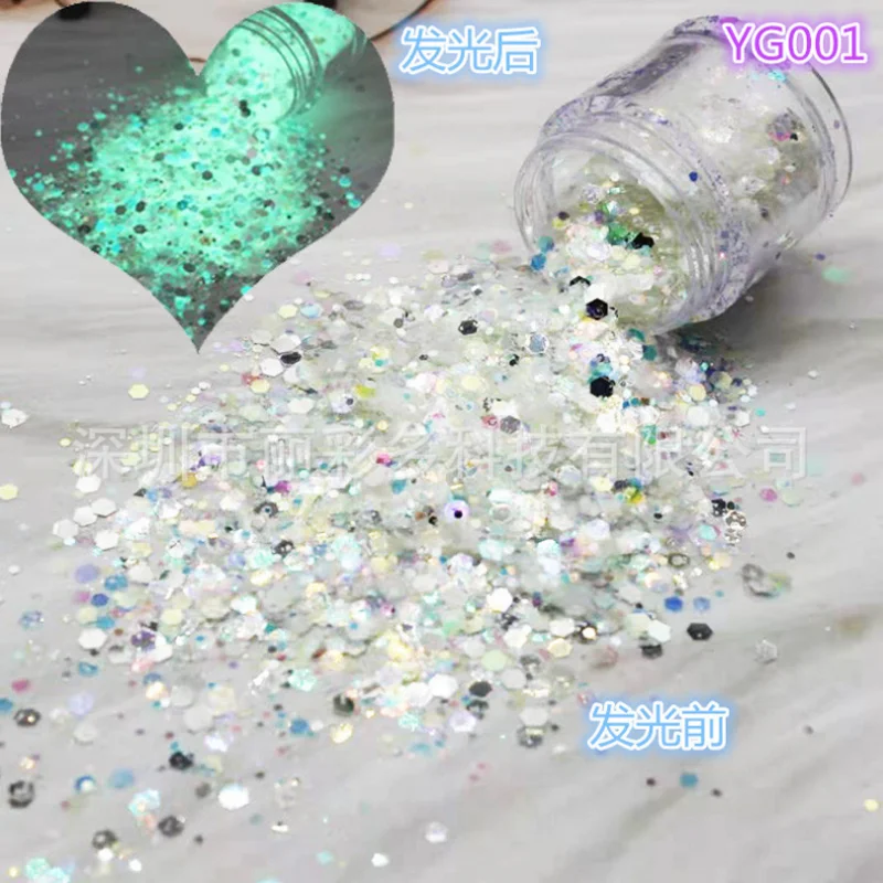 1kg Glitter Sequins Glow in The Dark Luminous Glow Powder Flowing Matte Glitter Powder
1kg Glitter Sequins Glow in The Dark Luminous Glow Powder Flowing Matte Glitter Powder