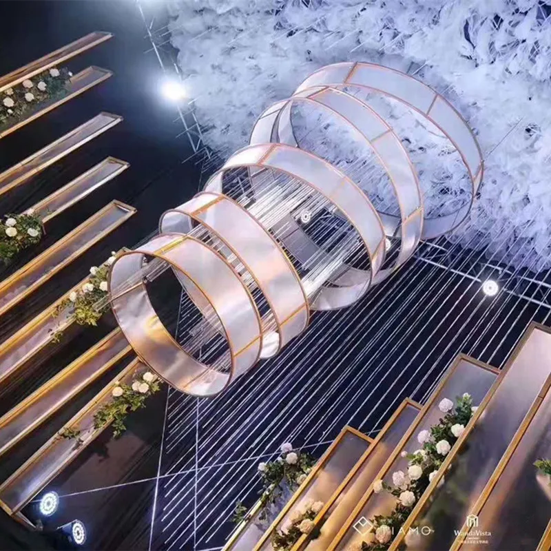 Upscale Wedding Ceiling Decoration Centerpieces Song of the Five Rings Pendant For Party Stage Hanging Ornament
Upscale Wedding Ceiling Decoration Centerpieces Song of the Five Rings Pendant For Party Stage Hanging Ornament