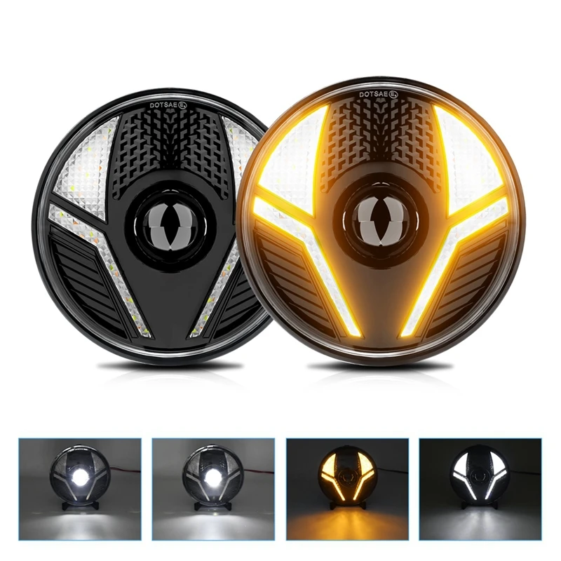 7 Inch Round LED Headlight With High/Low Beam DRL Turn Signal For Jeep Wrangler JK TJ LJ Camaro Mazda Chevy Ford Hummer
7 Inch Round LED Headlight With High/Low Beam DRL Turn Signal For Jeep Wrangler JK TJ LJ Camaro Mazda Chevy Ford Hummer