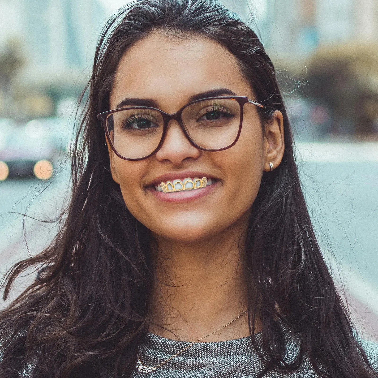 1Set Gold Teeth Grill Halloween Costume Accessory Fang-Shaped Zircon-Studded Mouth Grill for Men Women Hip Hop Party Rapper
1Set Gold Teeth Grill Halloween Costume Accessory Fang-Shaped Zircon-Studded Mouth Grill for Men Women Hip Hop Party Rapper