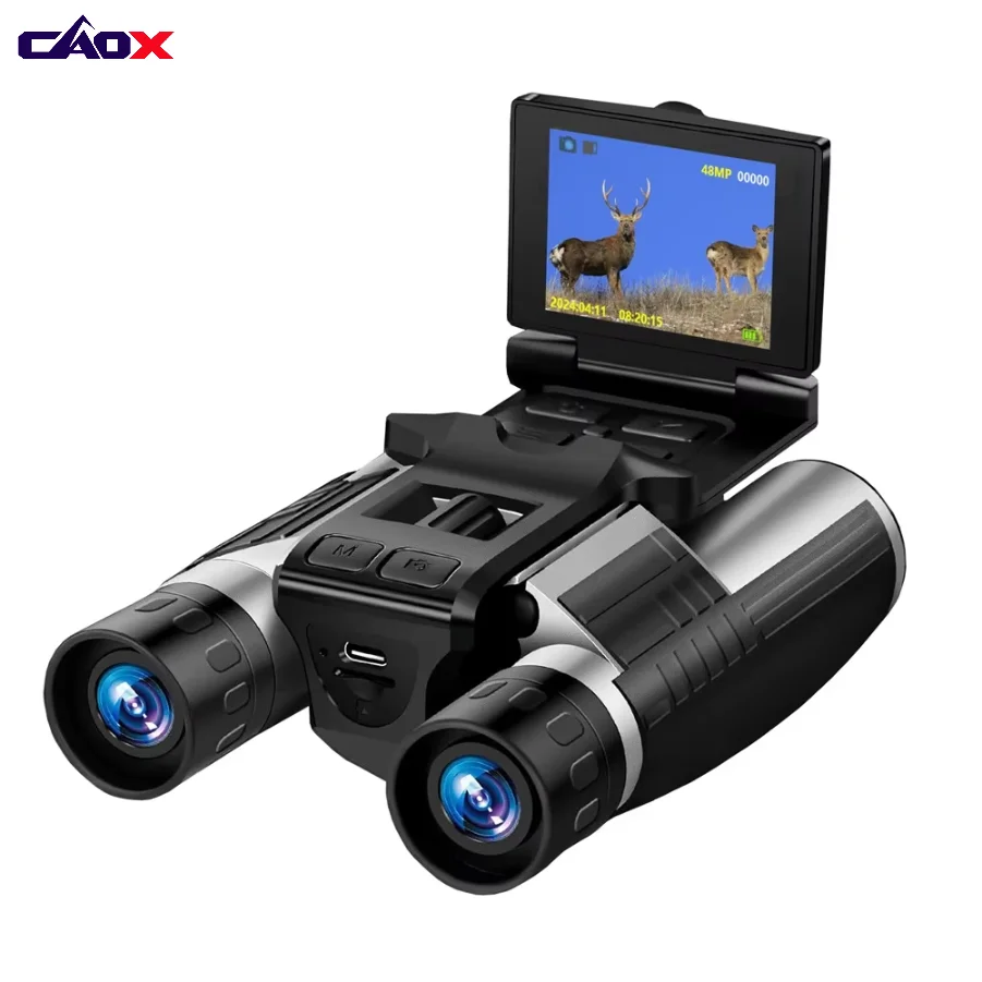 CAOX DT40 12X32 2.5K HD Binoculars Camera 48MP 12X Optical 8X Zoom Digital Telescope for Outdoor Camping 109M/1000M
CAOX DT40 12X32 2.5K HD Binoculars Camera 48MP 12X Optical 8X Zoom Digital Telescope for Outdoor Camping 109M/1000M
