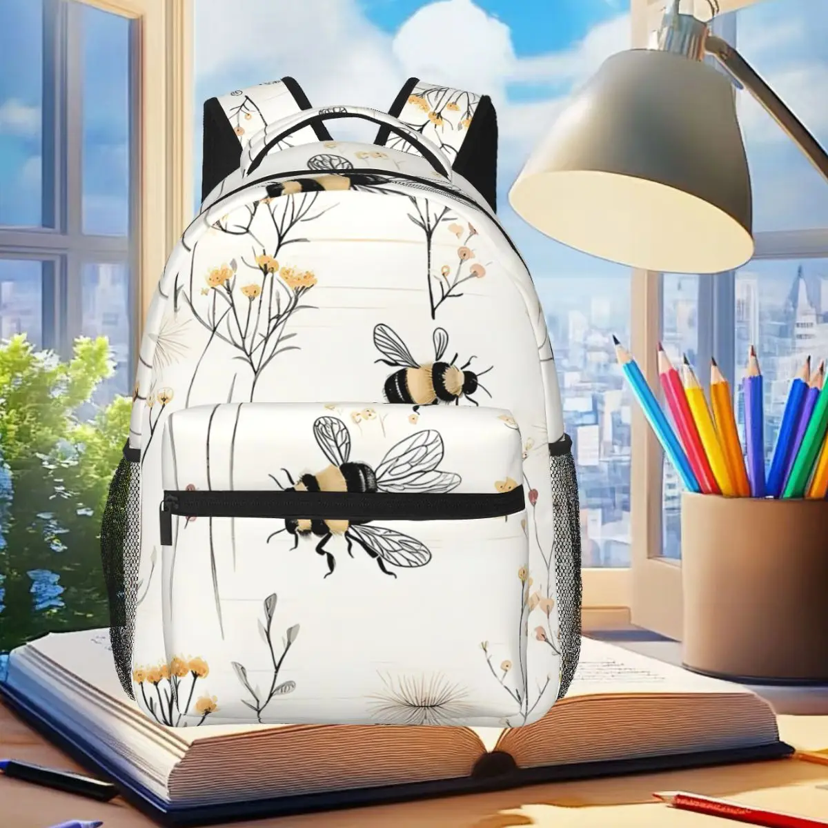 The Pattern Of Bees Picking Flowers Backpack Student Boys Girls BookBag Children School Bag Laptop Shoulder Bags for Men Women
The Pattern Of Bees Picking Flowers Backpack Student Boys Girls BookBag Children School Bag Laptop Shoulder Bags for Men Women