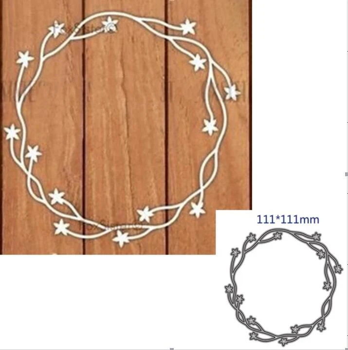 Wreath metal cutting dies cut die mold Scrapbook paper craft knife mould blade punch stencils dies 1PCS
Wreath metal cutting dies cut die mold Scrapbook paper craft knife mould blade punch stencils dies 1PCS