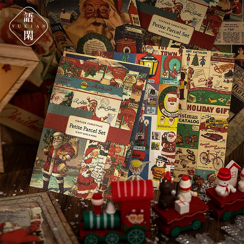 20sets/lot Memo Pads Material Paper Nostalgic Christmas Junk Journal Scrapbooking Cards Retro Background Decoration Paper
20sets/lot Memo Pads Material Paper Nostalgic Christmas Junk Journal Scrapbooking Cards Retro Background Decoration Paper