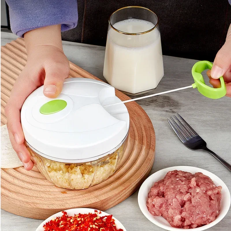 400ML Manual Meat Mincer Garlic Chopper Rotate Garlic Press Crusher Vegetable Onion Cutter Kitchen Cooking Accessories Processor
400ML Manual Meat Mincer Garlic Chopper Rotate Garlic Press Crusher Vegetable Onion Cutter Kitchen Cooking Accessories Processor