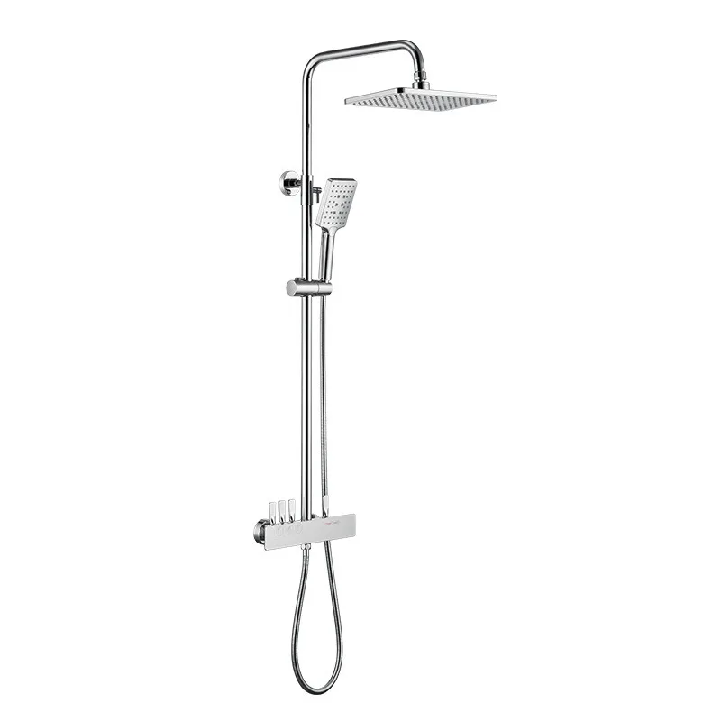Stainless Steel Shower Set — Simple Home Bathroom & Hotel Shower Fixture
Stainless Steel Shower Set — Simple Home Bathroom & Hotel Shower Fixture