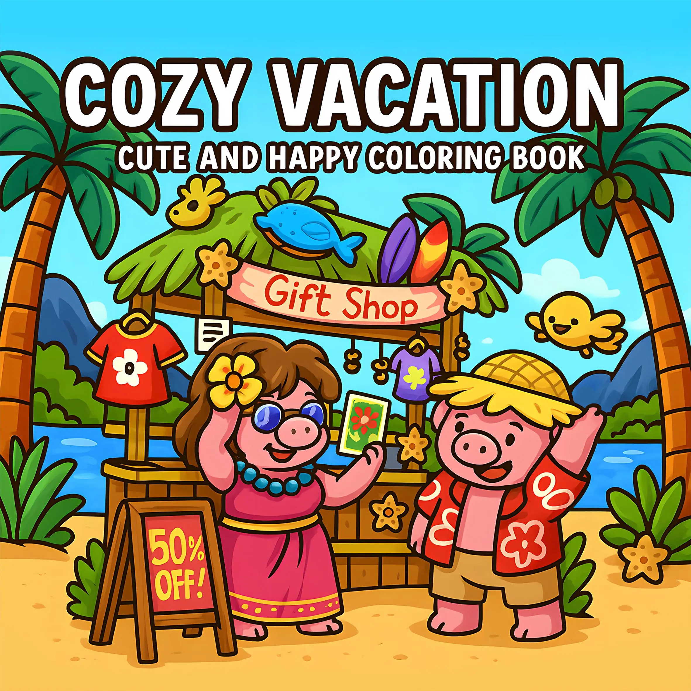 COZY VACATION Bold-easy Patterns Coloring Book for Adults Cute Drawing Book Perfect Gift for Party and Birthday
COZY VACATION Bold-easy Patterns Coloring Book for Adults Cute Drawing Book Perfect Gift for Party and Birthday