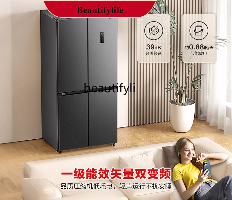 E132 Large capacity cross folio double open four door household ultra-thin embedded refrigerator
E132 Large capacity cross folio double open four door household ultra-thin embedded refrigerator