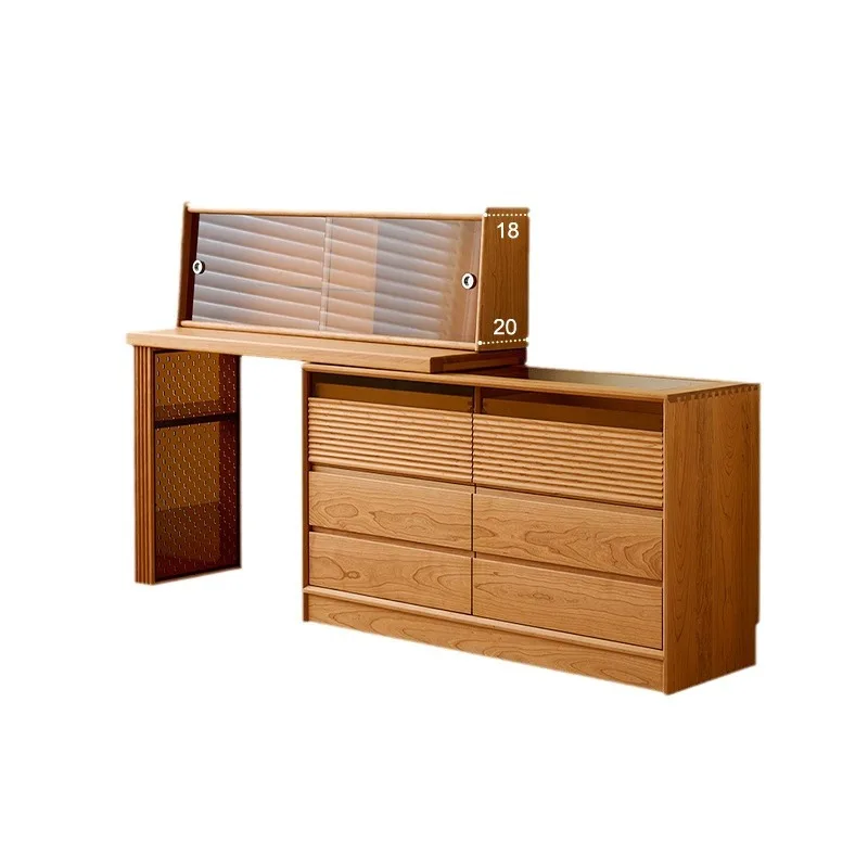 wood dresser chest cabinet integrated removable cream wind bedroom bedside makeup table storage cabinet
wood dresser chest cabinet integrated removable cream wind bedroom bedside makeup table storage cabinet