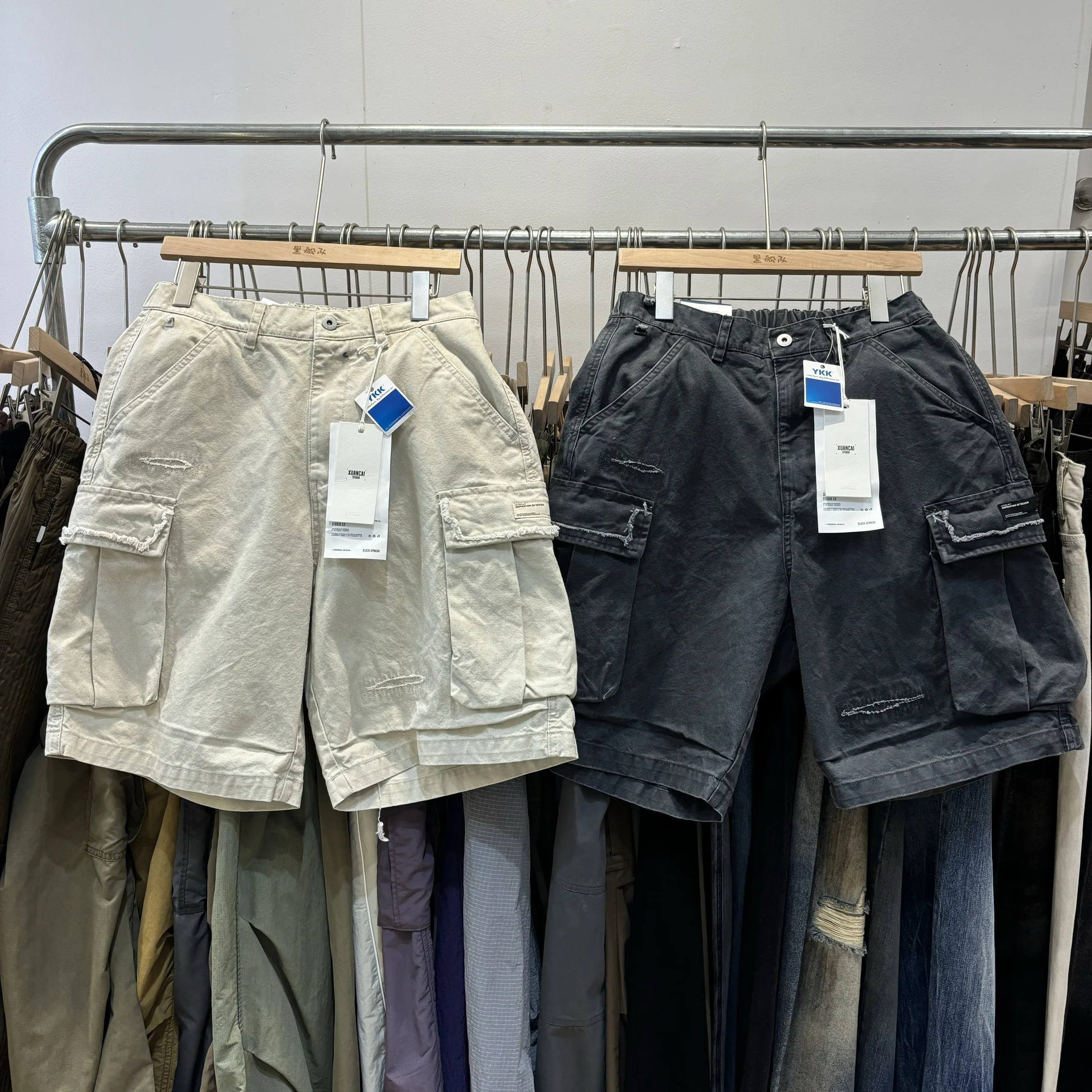 Casual Workwear Shorts Men's Summer New American Wash Heavyweight Loose Fashion Mid-Pocketed Straight-Cut Cotton Long Pants
Casual Workwear Shorts Men's Summer New American Wash Heavyweight Loose Fashion Mid-Pocketed Straight-Cut Cotton Long Pants