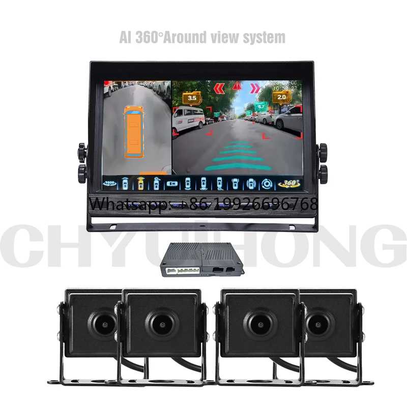 AI 360 Degree Panorama Car DVR Monitor System Backup Camera for Surround View Video Recorder Waterproof Reversing Aid
AI 360 Degree Panorama Car DVR Monitor System Backup Camera for Surround View Video Recorder Waterproof Reversing Aid